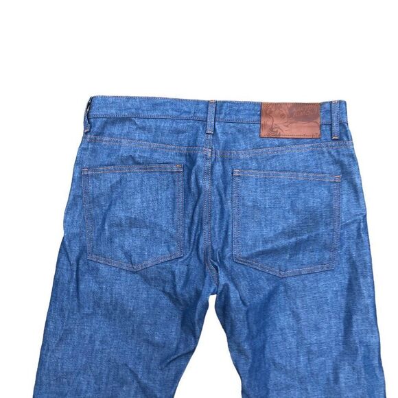 RARE Naked & Famous Selvedge Jeans Size 36 Rising Sun Selvedge Blue - Picture 9 of 11